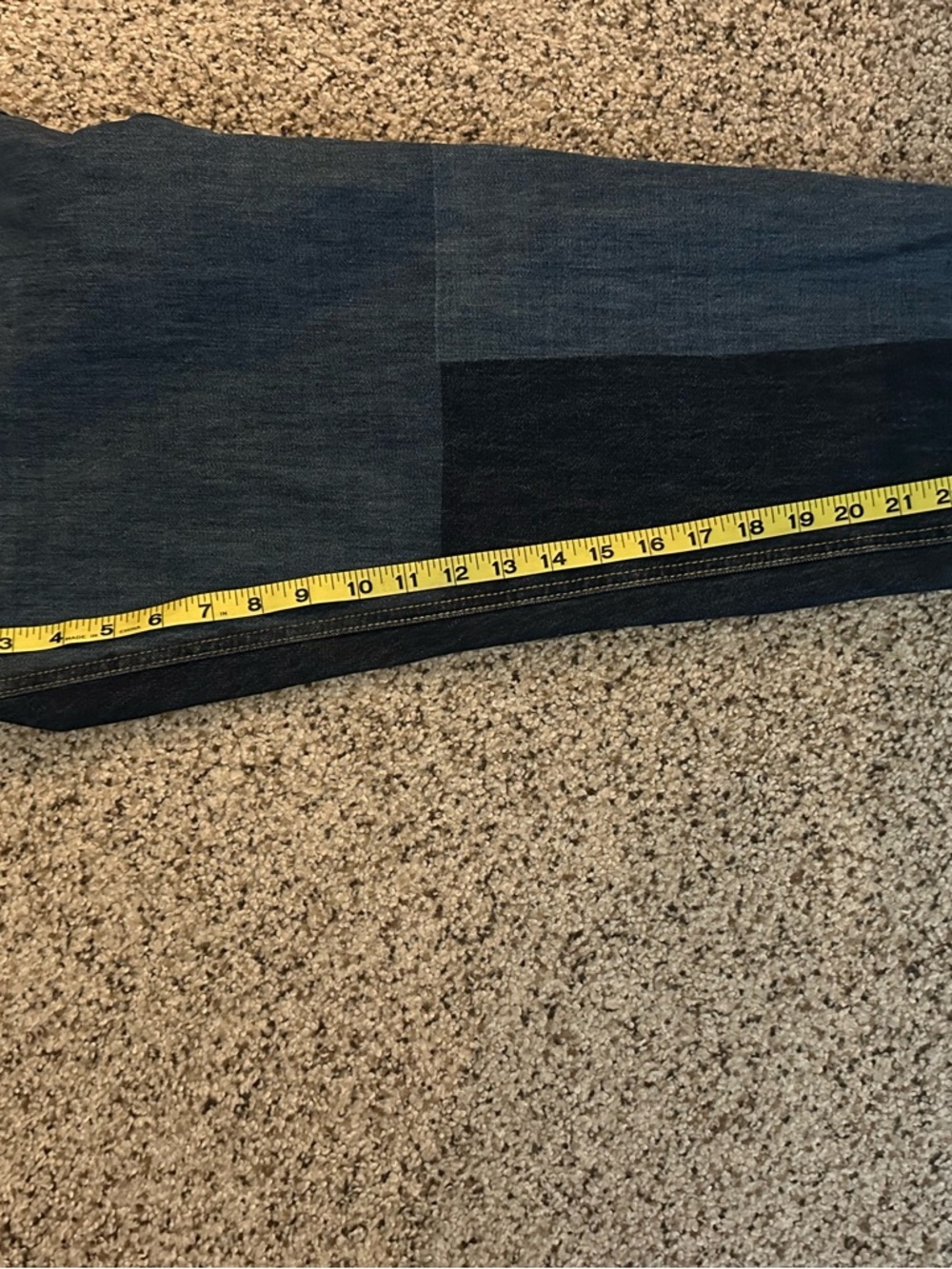 Sun & Stone Women’s Pull On Jogger Style Patchwork detail jeans size Large - Picture 10 of 10